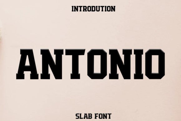 Antonio: A Bold Slab Serif Font for Modern Design