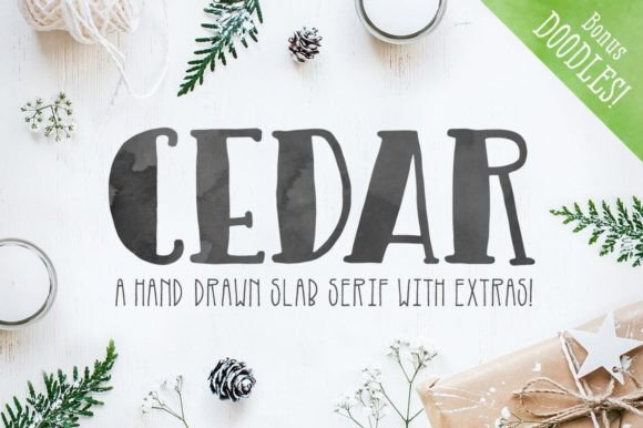 Cedar Font Adds Rustic Charm to Your Projects
