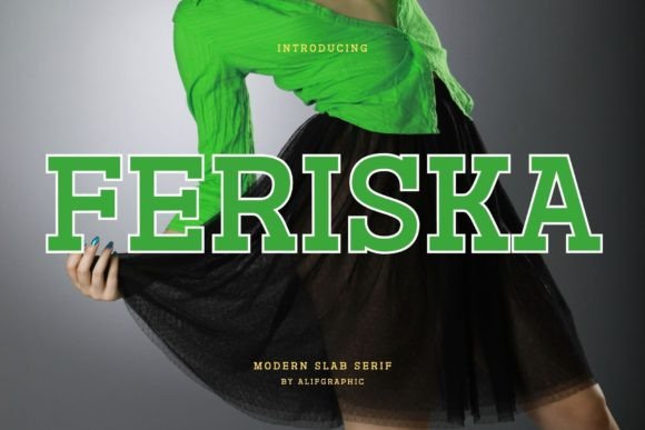 Feriska – A Modern Slab Serif for Strong Visual Impact