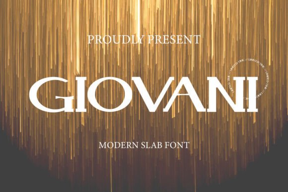 Giovani Slab: A Versatile and Modern Typeface for Diverse Design Projects
