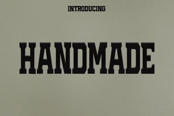 Handmade: The Artisanal Slab Serif Font for Authentic Design