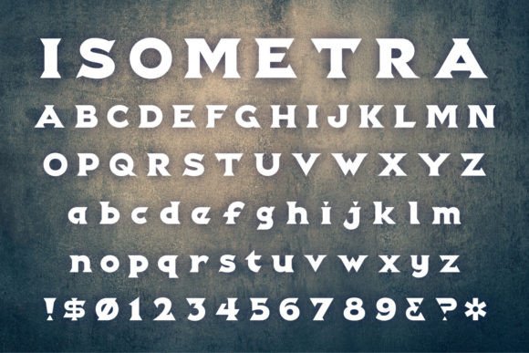 Isometra: A Modern Slab-Serif Typeface for Impactful Branding