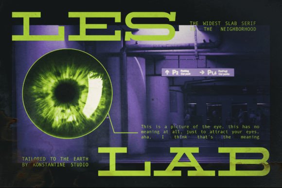 Leslab: A Bold Serif Font That Elevates Your Visuals