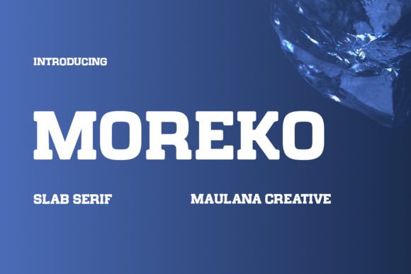 Moreko: A Nostalgic Slab Serif Font for Timeless Design Projects