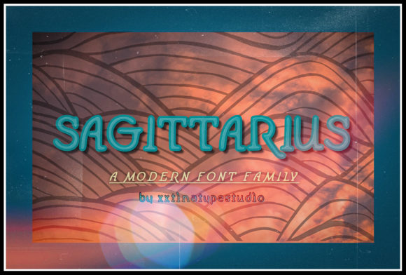 Sagittarius: A Modern Font Family That Bridges Vintage Charm and Contemporary Design