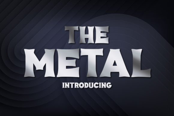 The Metal: A Vintage Slab Serif Font for Strategic Branding and Creative Expression
