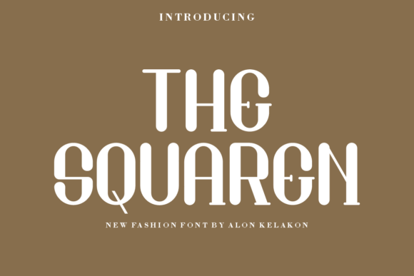 The Squaren: A Versatile Display Font for Creative Projects