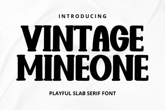 Vintage Mineone: A Bold and Playful Font for Eye-Catching Designs