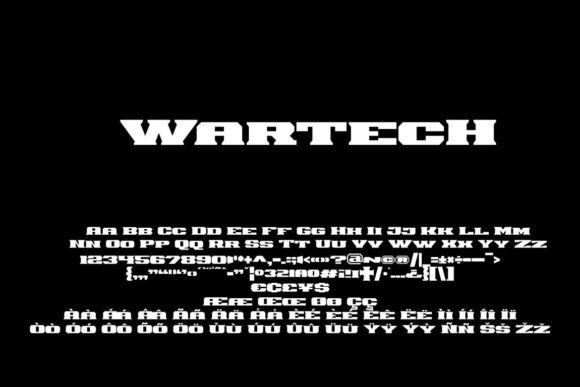 Wartech: A Minimalist Display Font with Vintage Appeal